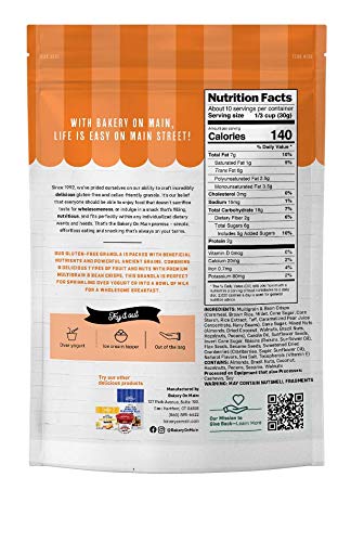 Bakery On Main Granola Variety Pack, Gluten-Free + Ancient Grains, Vegan & Non GMO - Cranberry Almond Maple, Extreme Fruit & Nut, Walnut Raisin Apple, 11oz (Pack of 6) - Thumbnail 7