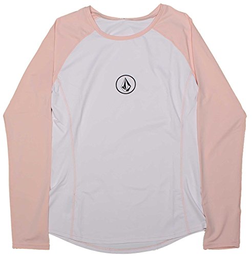 Volcom Trouble Maker LS Rashguard Rose contre les coups de soleil et frottements surf