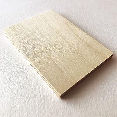 1/4" / 6mm Baltic Birch Plywood Panels for Laser Cutting and Engraving… (12" x 20")