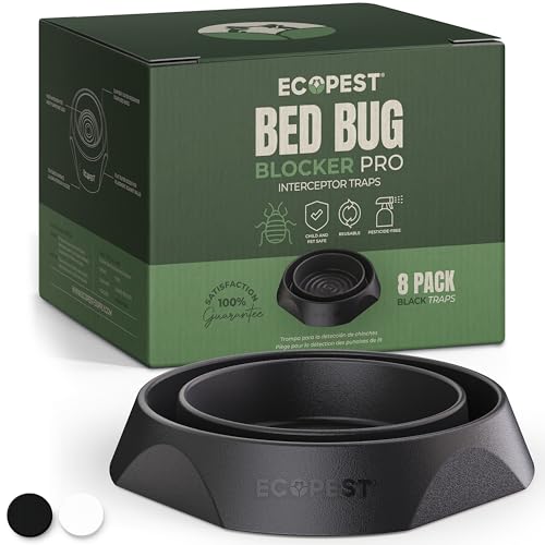 Bed Bug Interceptors – 8 Pack | Bed Bug Blocker (Pro...