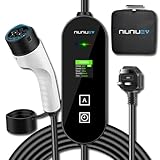 NIUNIUEV® EV Charger Cable Type 2 to 3 Pin Plug 8M [3KW | 6A~13A],Portable Electric Car Charger UK 3-Pin EV Charger,Type 2 Charging EV Charger with LED Display,Timing function,For EVs and PHEV - Image 1