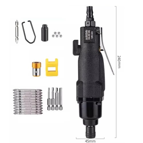 Industrial-Grade Pneumatic Screwdriver 180N.m High-Torque Air Reversible Screw Driver M6-M8 10000RPM UM-8HS