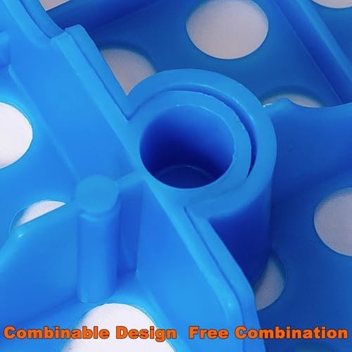 Lightweight Waterproof Interlocking Plastic Pallets - Durable Storage Pads with Breathable Grids for Garage, Kitchen, Basement, Supermarket & Warehouse (50x50cm/20x20in)