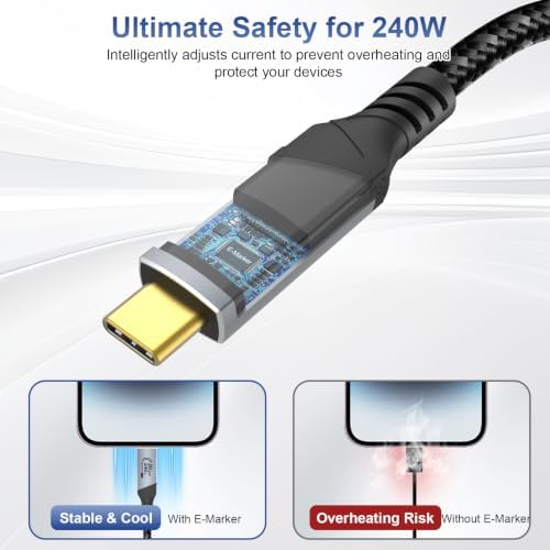 USB-C to USB-C Cable 3.3FT, USB 3.2 Gen2x2 20Gbps 8K 4K@144Hz — 사진 4