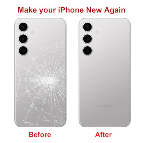 Perzework Rear Back Glass Replacement for Samsung Galaxy S24+ Plus 6.7-inches with Reparing Toolkit (Marble Gray) by Perzework - Used condition - Image 5