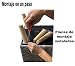 patas para muebles madera haya. Patas cónicas con inclinación, y placa de...