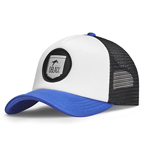 Oblack Gorras de Hombre Verano Gorra Beisbol Mujer Classic Blue Gorra Trucker Running para Mujer Azul Ajustable Sombrero Hombre Verano Transpirable Gorro con Visera Acolchada y Rejilla Negra