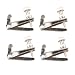 Futheda 4PCS Violin Fine Tuners Large Size Violin Replacement Parts for 4/4-3/4 Violin Anti Rust Durable Metal String Adjuster Nickel Plated Anti Rust (Silver)
