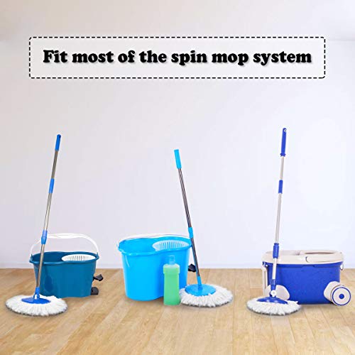Goplus Lot Of 2 Replacement Mop Micro Head Refill For 360° Spin Magic Mop New #TOP7