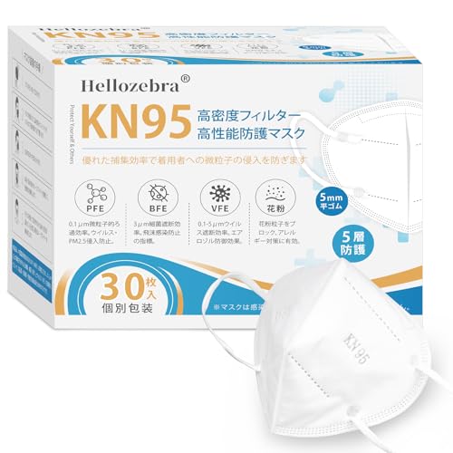 [Hellozebra]KN95}XN tB^[ 30  ̌^ ċz₷ ɂȂɂ _炩G ԕ PM2.5 ECX 򖗑΍ dp p