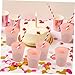 CIMAXIC 6pcs Bulk Reusable Cups Style Party Plastic Water Cups Festival Juice Glasses