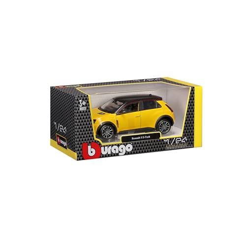 Bburago 1:24 Scale Renault 5 E-Tech Electric – Yellow | Official Renault Licensed Die-Cast Model Car | Modern EV Retro Hatchback Replica | Collector's & Display Model – vue 7