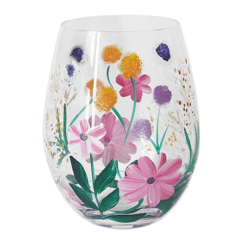 Lesser & Pavey Lynsey Johnstone Gypsophila Stemless Glass for Home, Kitchen, Restaurant & Parties | Lovely Stemless Glassware for Drinks | Gift for Women, Men, Wedding & Christmas Lesser & Pavey Lynsey Johnstone Gypsophila Stemless Glass for Home, Kitchen, Restaurant & Parties | Lovely Stemless Glassware for Drinks | Gift for Women, Men, Wedding & Christmas