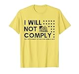 Photo Gallery bandiera di gadsden con scritta "i will not comply - don t tread maglietta Photo Gallery bandiera di gadsden con scritta "i will not comply - don t tread maglietta