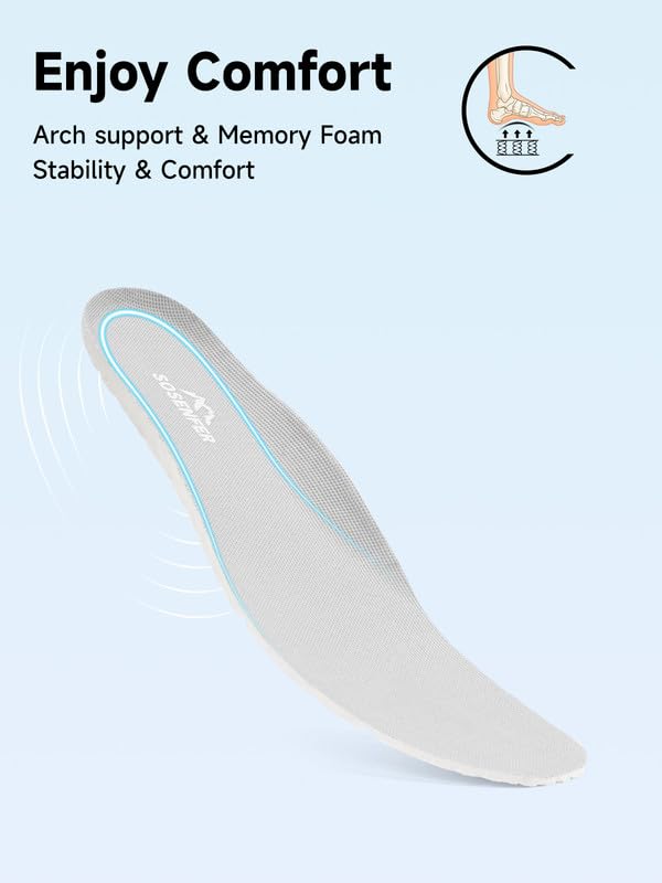 Sosenfer Mens Slip On Hands Free Walking Sneakers Slip in Breathable Athletic Running Shoes Ultra Lightweight Non Slip Tennis Shoes Workout Sneakers for Gym-QIANHUI-40 Grey3