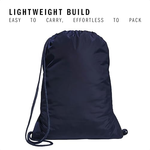 adidas Alliance Sackpack β Drawstring Backpack for Sports, Small Gym Bag, Team Navy Blue 2/3, OSFA - 3