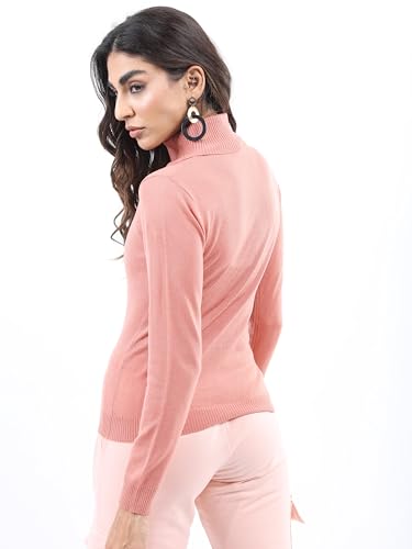 Image of KETCH Women Acrylic Slim Fit Full Sleeve Sweater