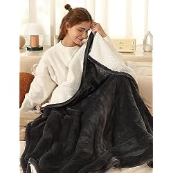 ESTINGO Electric Throw Blanket Heated Blanket Throw with 5 Heating Levels & 4 Hours Auto Off, 50