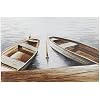 Deco 79 Canvas Boats Wall Art, 47 x 2 x 32, Brown