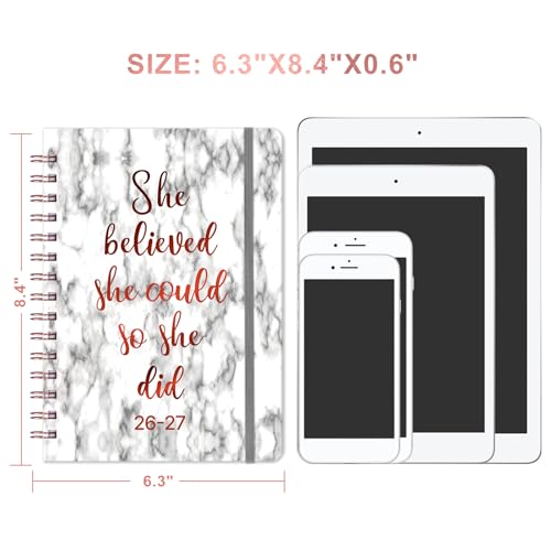 2026-2027 Planner - Academic Planner Weekly and Monthly, July 2026 - June 2027 for 12 Months, 8.43" x 6.3", Planners 2026-2027 Weekly and Monthly with Tabs, Pocket — view 3