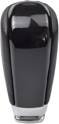 Hacreyatu para Toyota Prado FJ 150 Cruiser 2010 2011 2012 2013 2014 2015 2016 2017 de cuero transmisión automática perilla de cambio (negro)