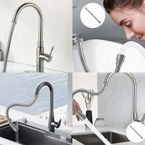 Wasserhahn Verlängerung, 360 Grad Wasserhahn Schlauch 20cm, Wasserhahnverlängerung Breite Anwendbarkeit, Wasseranschluss Verlängerung Wasserhahnverlängerung Küche für Küchen Toilette