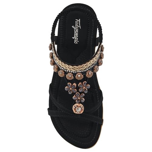 FUDYNMALC-Womens-Sandals-Flat-Shoes-Casual-Summer-Dressy-Sandals-Women-Gladiator-Comfortable-Walking-Flats-Sandal
