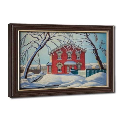 The Red House in Winter Lawren Harris poster tableau décoration murale de chambre
