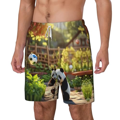 Short de bain séchage rapide homme anti humidité imprimé panda - 2