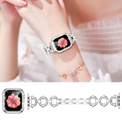 Image of Mesime Bling Jewelry Band Compatible with Apple Watch Bands for Women