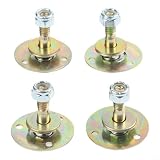 Set di 4 viti di ricambio per cuscinetti per sedie a dondolo e alianti, in ferro, con filettatura M8 da 45 mm e M8 da 55 mm (M8 x 45 mm)