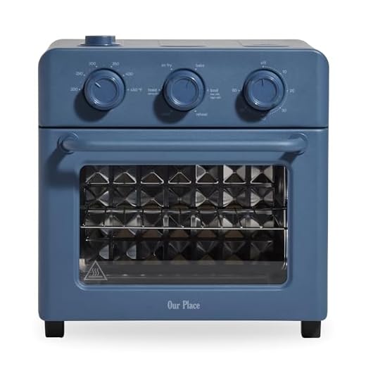 Our Place Wonder Oven | 6-in-1 Air Fryer & Toaster Oven with Steam Infusion | Compact, Countertop Friendly, Fast Preheat, Multifunctional | Air Fry, Toast, Roast, Bake, Reheat & Broil | Blue Salt
