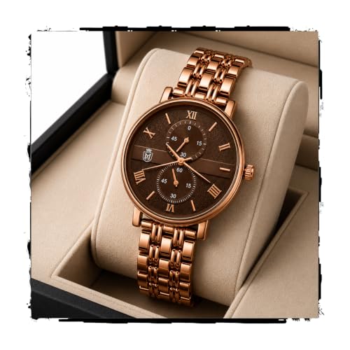 Image of MOOVER Women's Analog Quartz Watch with Stainless Steel Strap
