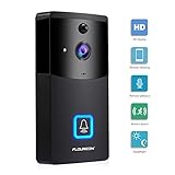 【 Imagen de calidad HD con gran angular de 166 ° Y Conexión Wi-Fi de 2.4GHz compatible 】: Este timbre contiene una lente de 1.7mm con imagen de 720p y una vista de gran angular de 166 °. Puedes ver claramente quiénes son tus visitantes. Este timbre también se puede conectar a la conexión Wi-Fi de su hogar, mantenga su timbre siempre en línea. Luego puede ver y hablar con su visitante en cualquier momento y en cualquier lugar.