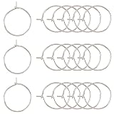 Acero inoxidable: estos pendientes están hechos de acero inoxidable de alta calidad., que es duradero y no es fácil de oxidar. Son muy adecuados para hacer joyas y pendientes de bricolaje.. No necesitas preocuparte por su calidad..