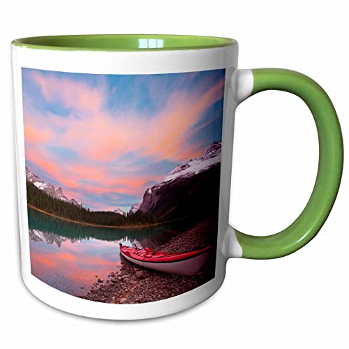 3dRose Jasper National Park Maligne Lake Sea Kayak Mug