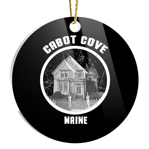 Ornament Christmas Tree Vintage Home Jessica X-mas Fletcher Acrylic - Decor Murder Circle She Wrote Cabot Cove Gifts Shirt for Holidays, Tree Ornaments, and Events, Party Decoration
