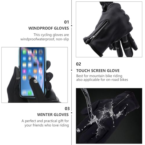 Guantes de invierno SOLUSTRE para evitar manos frías al usar móvil 3