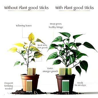 Image of Devender Plant Food Sticks for Indoor & Outdoor Plants, Natural Growth Booster, 40 Pieces