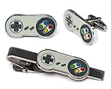 SNES Super Nintendo Tie Clip, NES Nintendo Controller Cufflinks, Retro Gaming Jewelry, SNES Cuff Lin