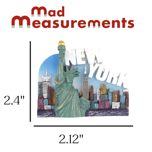 Imán Decorativo Estatua de la Libertad New York 2.12x2.4 in miniatura 2