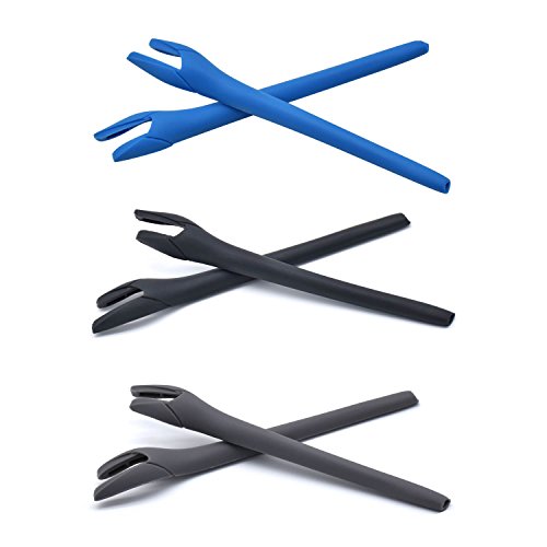 Manchons silicone bleu pour réparer les branches Oakley Radar EV