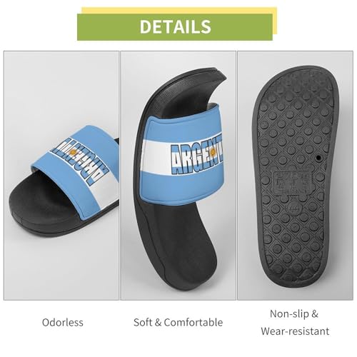Argentina Flag Argentine Slipper Mans Woman Slide Anti Slip Pool Slides Shower Slippers PVC Sandal4