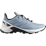 Agarre activo SALOMON Supercross Blast W, Zapatillas de Trail Running Mujer, Ashley Blue/White/Ebony, 37 1/3 EU