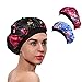 3 Packs Soft Satin Sleeping Cap Salon Bonnet Night Hat Hair Loss Chemo Caps for Women