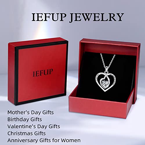 Mothers Day Necklace Gifts From Daughter, Unique Sterling Sliver Birthstone Mom Necklace Happy Valentines Day Anniversary Aunt Mothers Day Gifts For Mom Grandma Daughters Sister Wife Friends Stepmom #TOP6