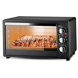 40L Multifunktionale Heißluftfritteuse, intelligentes Kochen mit Display, große Kapazität, Braten, Backen, Aufwärmen, Auto-Rezepte
