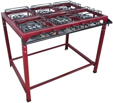 Fogão Industrial Grande 6 Bocas Alta Pressão Roa
