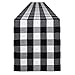 Syntus 14 x 72 inch Buffalo Check Table Runner Cotton-Polyester Blend Handmade Black and White Plaid for Family Dinner, Outdoor or Indoor Parties, Farmhouse, Thanksgiving, Christmas & Gathering