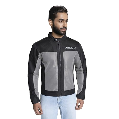 Image of HARLEY-DAVIDSON X Bold Edge Riding Jacket for Men | Polyester with Breathable Mesh Lining | Reflective Prints, Pre-Curved Sleeves & Protector Compartments | Comfortable & Stylish Motorcycle Jacket